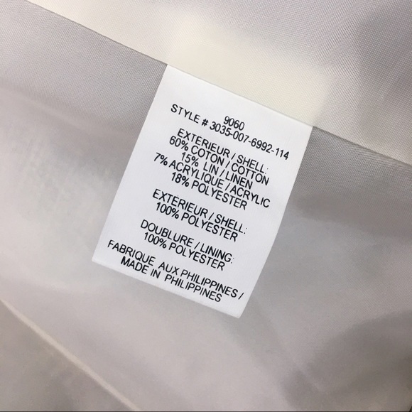 NWOT Laura Tweed Collarless Zip Up Blazer - Picture 6 of 7